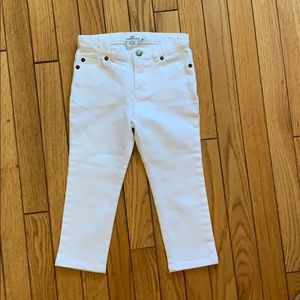 Vineyard Vines Girls 4T Cropped White Jeans